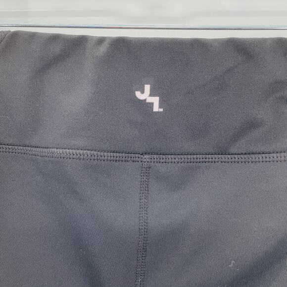 JOY LAB Black Athletic Capri Laser Cut Calf Leggings Activewear Workout S - Picture 4 of 11